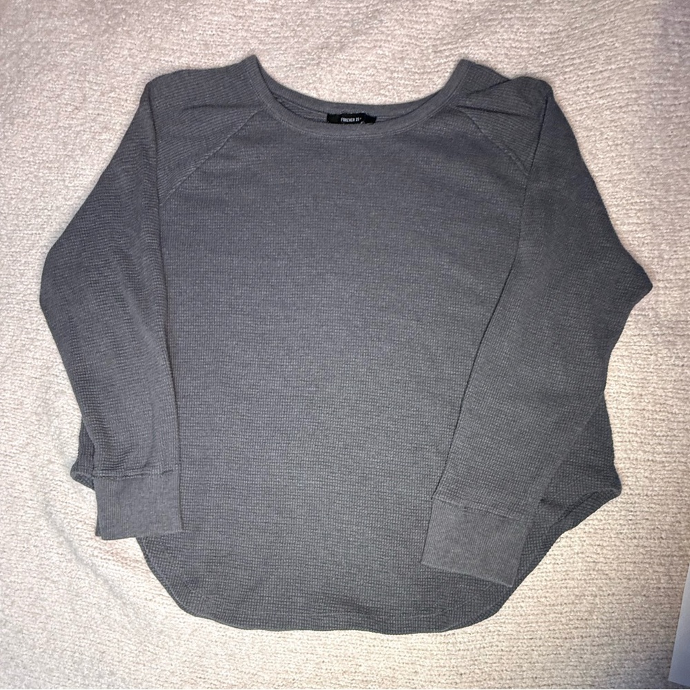 Forever 21 + Plus size Gray Women's Top sz 3X